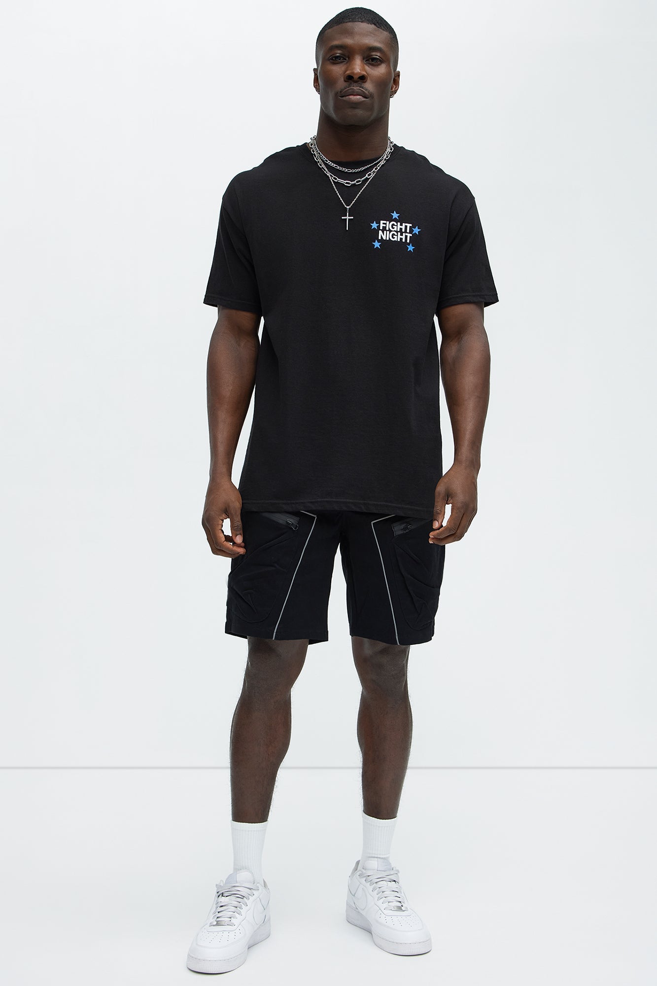 Fight Night Short Sleeve Tee - Black