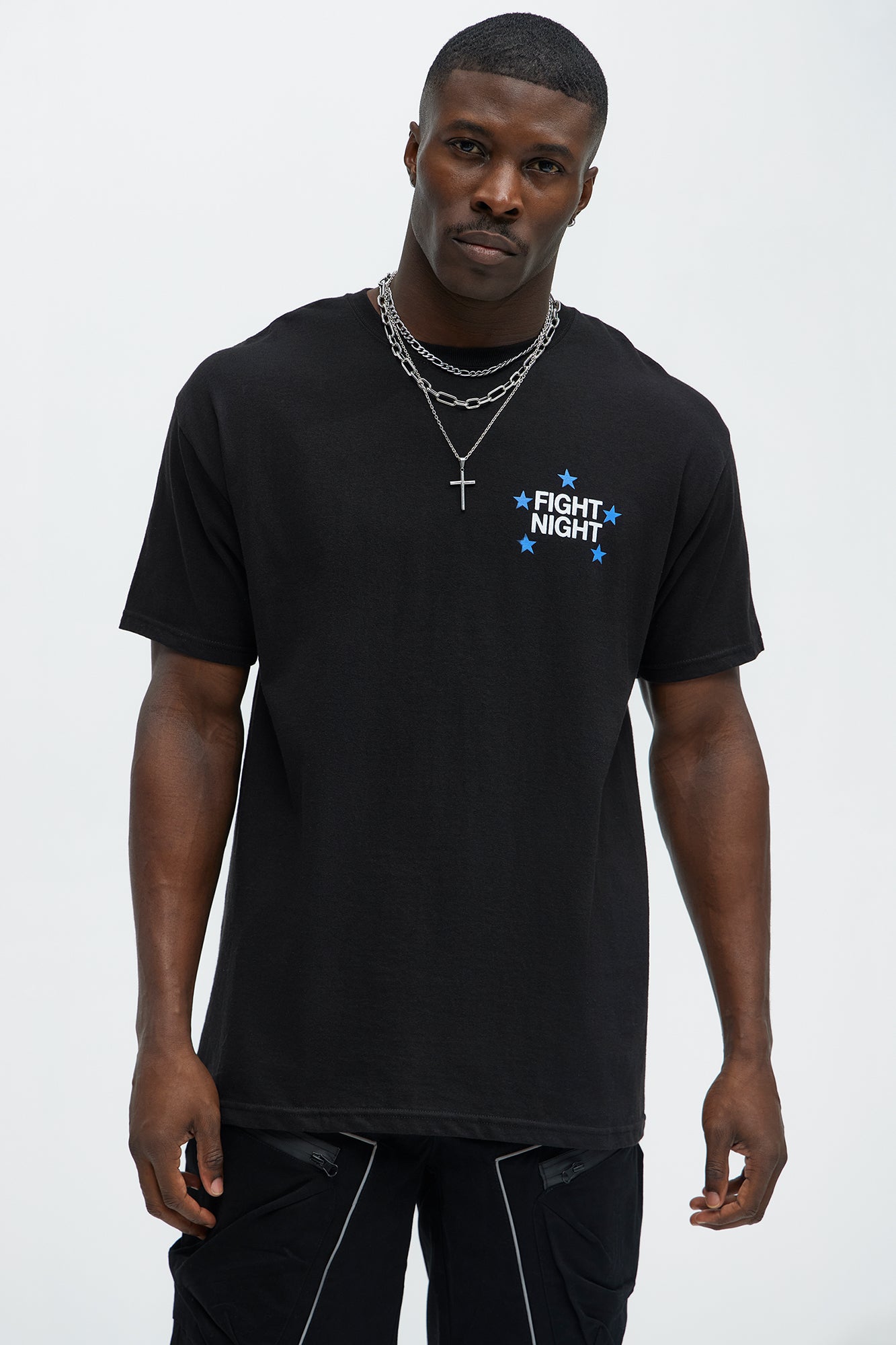 Fight Night Short Sleeve Tee - Black