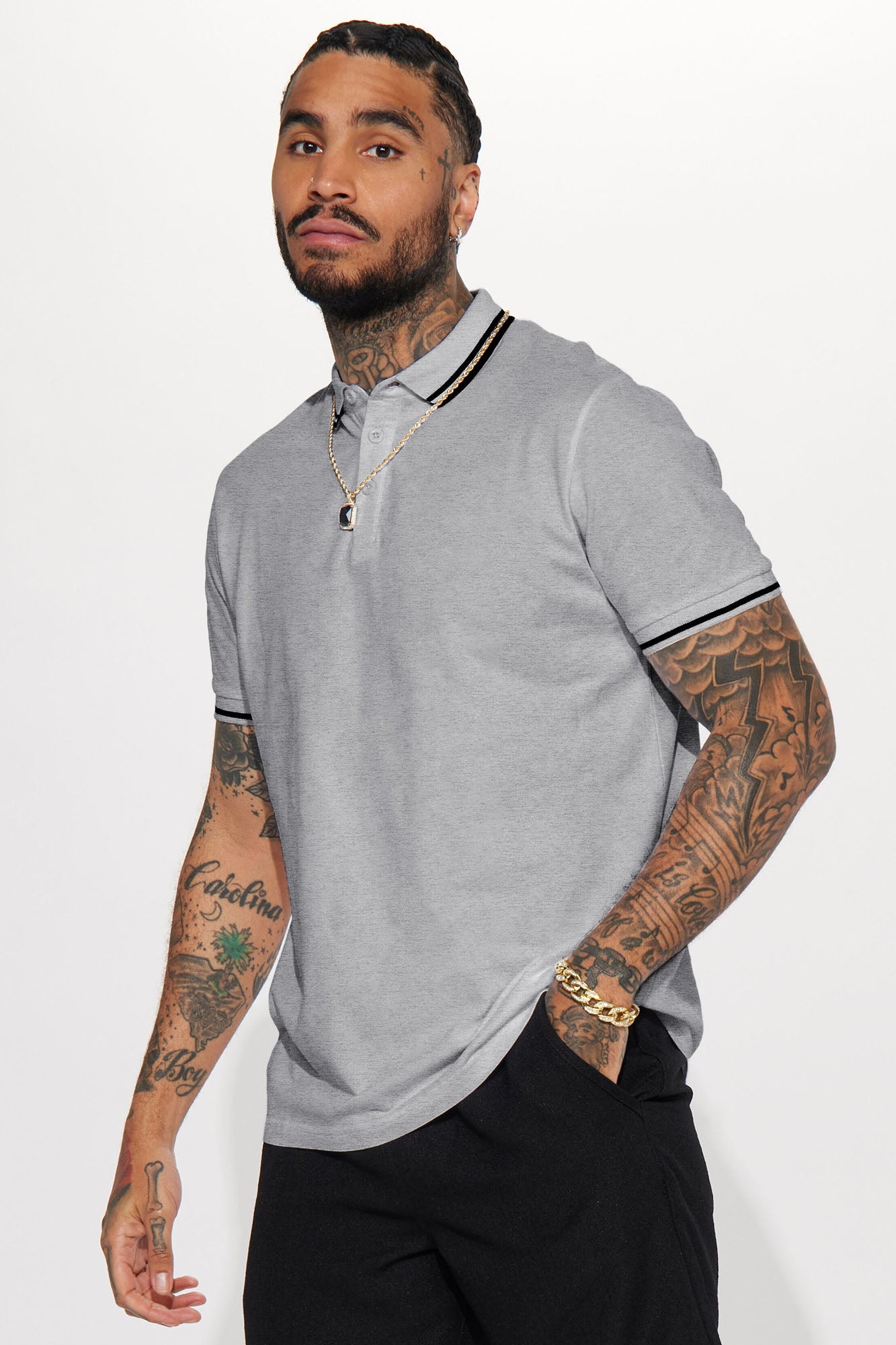 Wilson Short Sleeve Polo - Grey