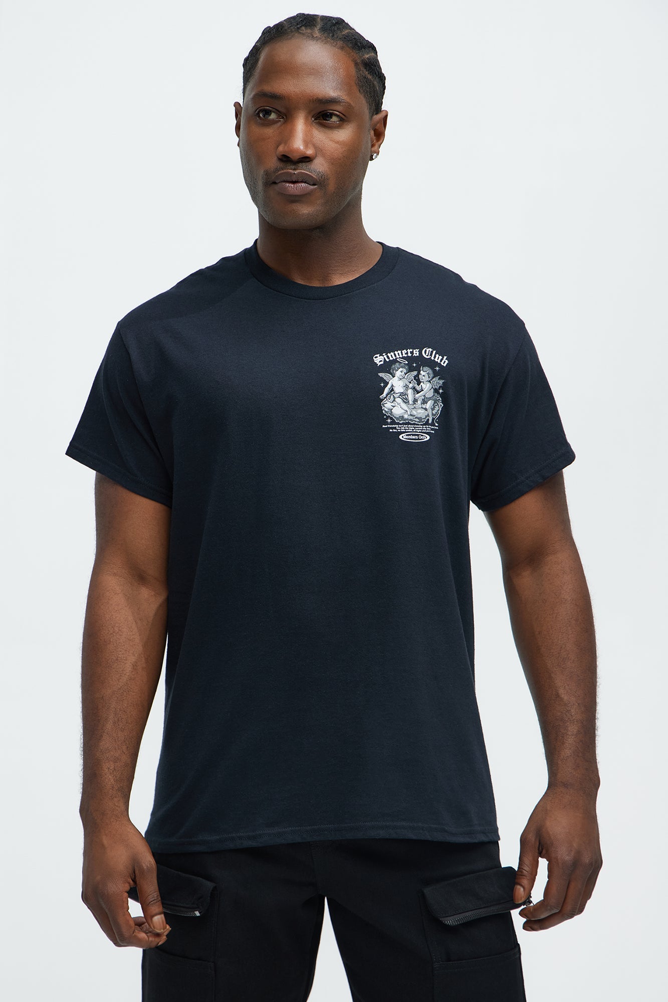 Sinners Club Member Short Sleeve Tee - Black
