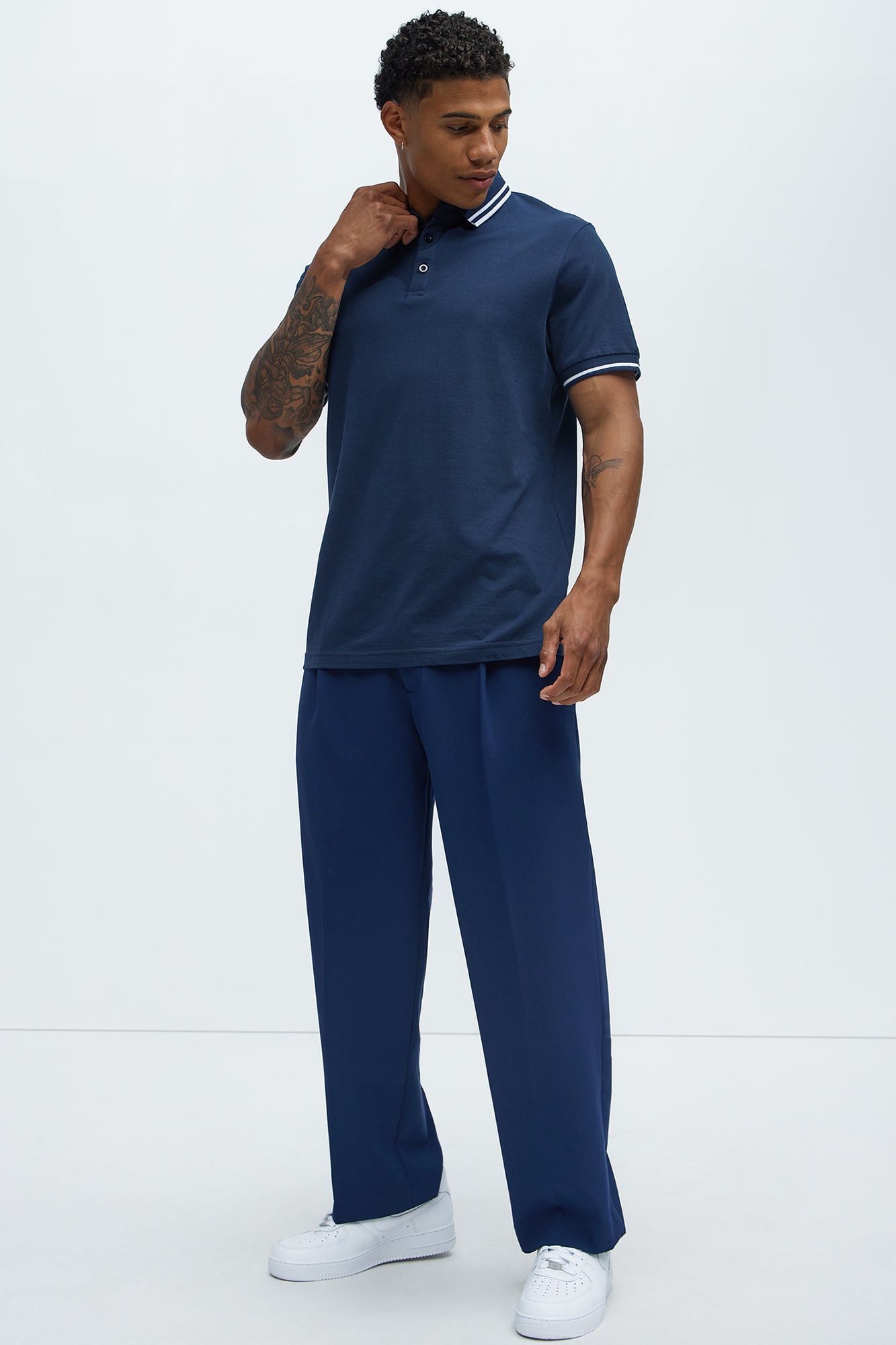 Wilson Short Sleeve Polo - Navy