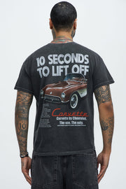 Chevy Corvette 10 Seconds Short Sleeve Tee - Black