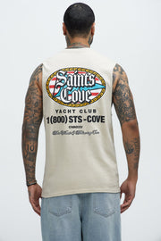 Saints Muscle Tee - Sand