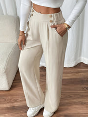 Elegant High Waist Wide Pants – Comfortable and Stylish