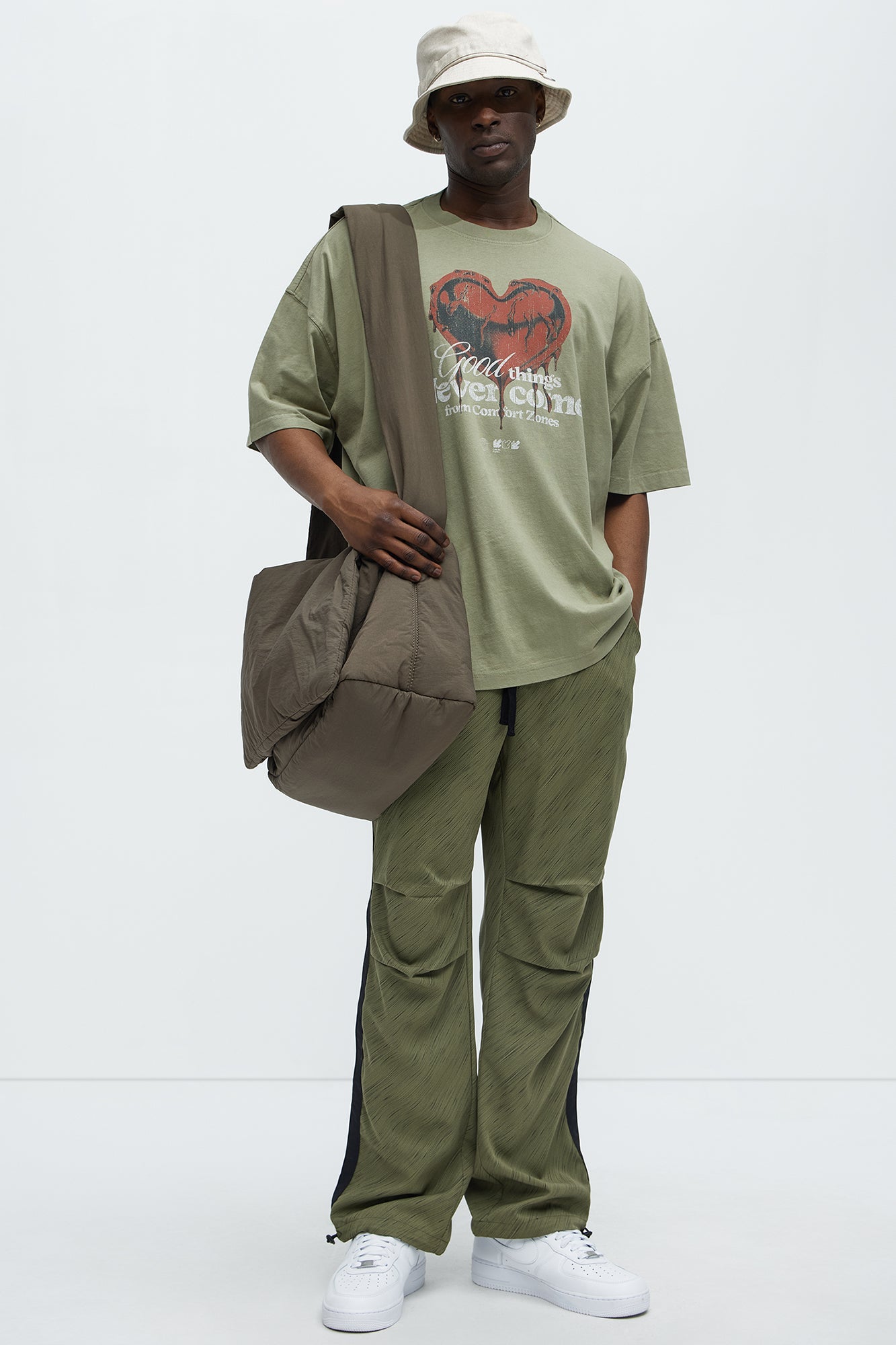 Good Things Oversized Short Sleeve Tee - Olive
