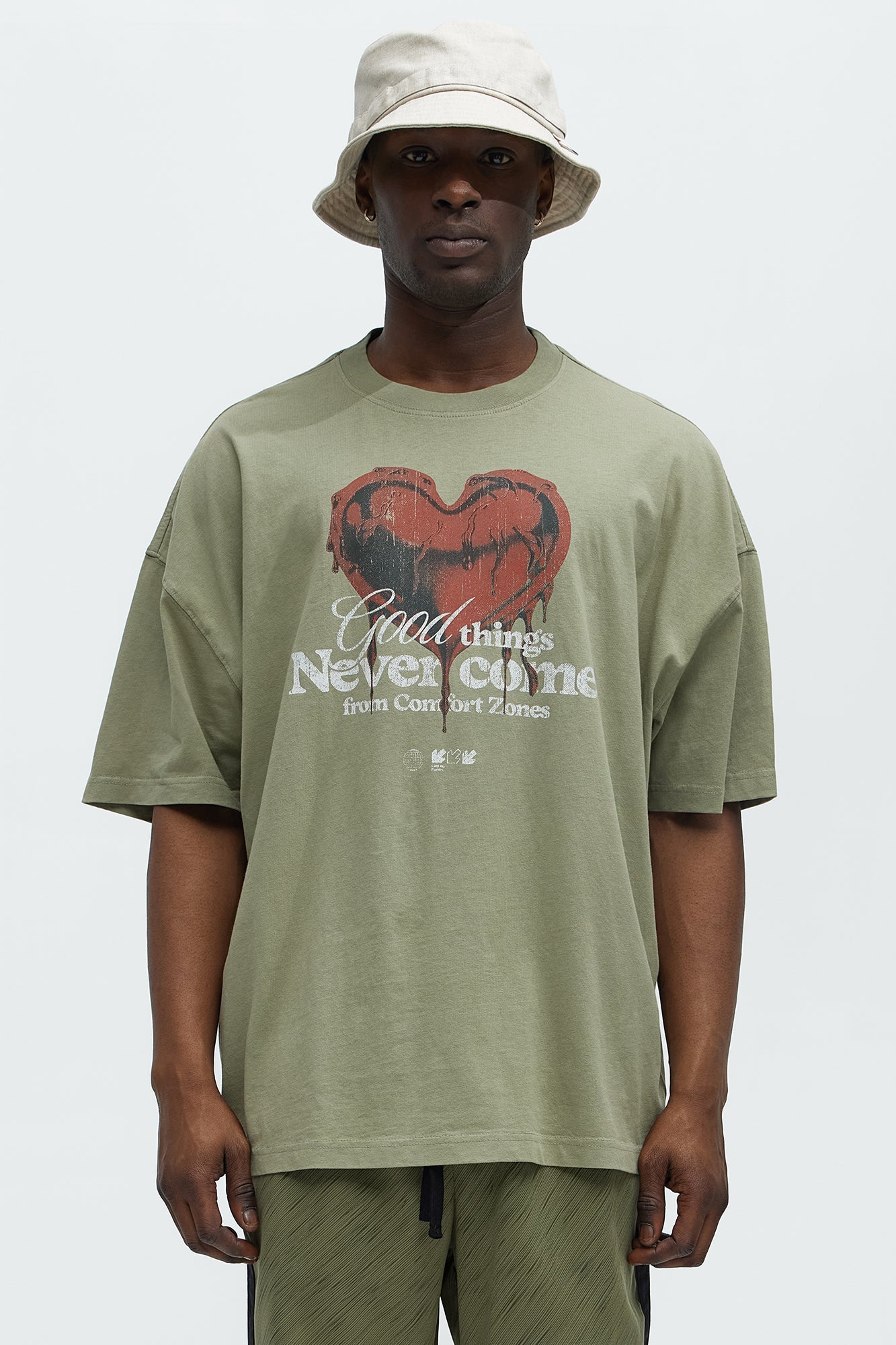 Good Things Oversized Short Sleeve Tee - Olive