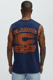 Classic Athletic Muscle Tee - Navy