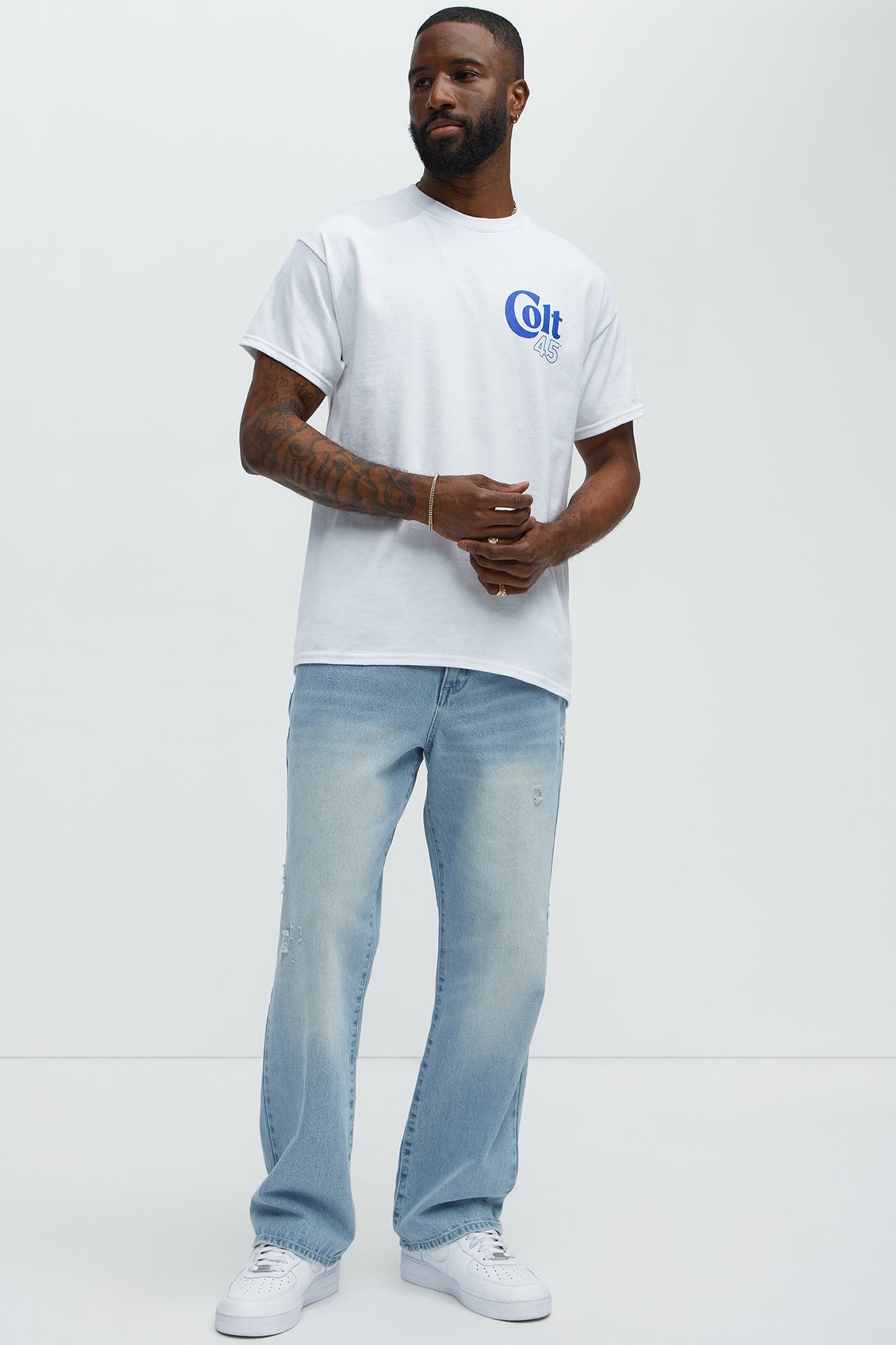 Colt 45 Man's Bestfriend Short Sleeve Tee - White