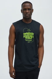 Fantasy World Muscle Tee - Black