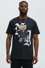 NYC Teddy Short Sleeve Tee - Black