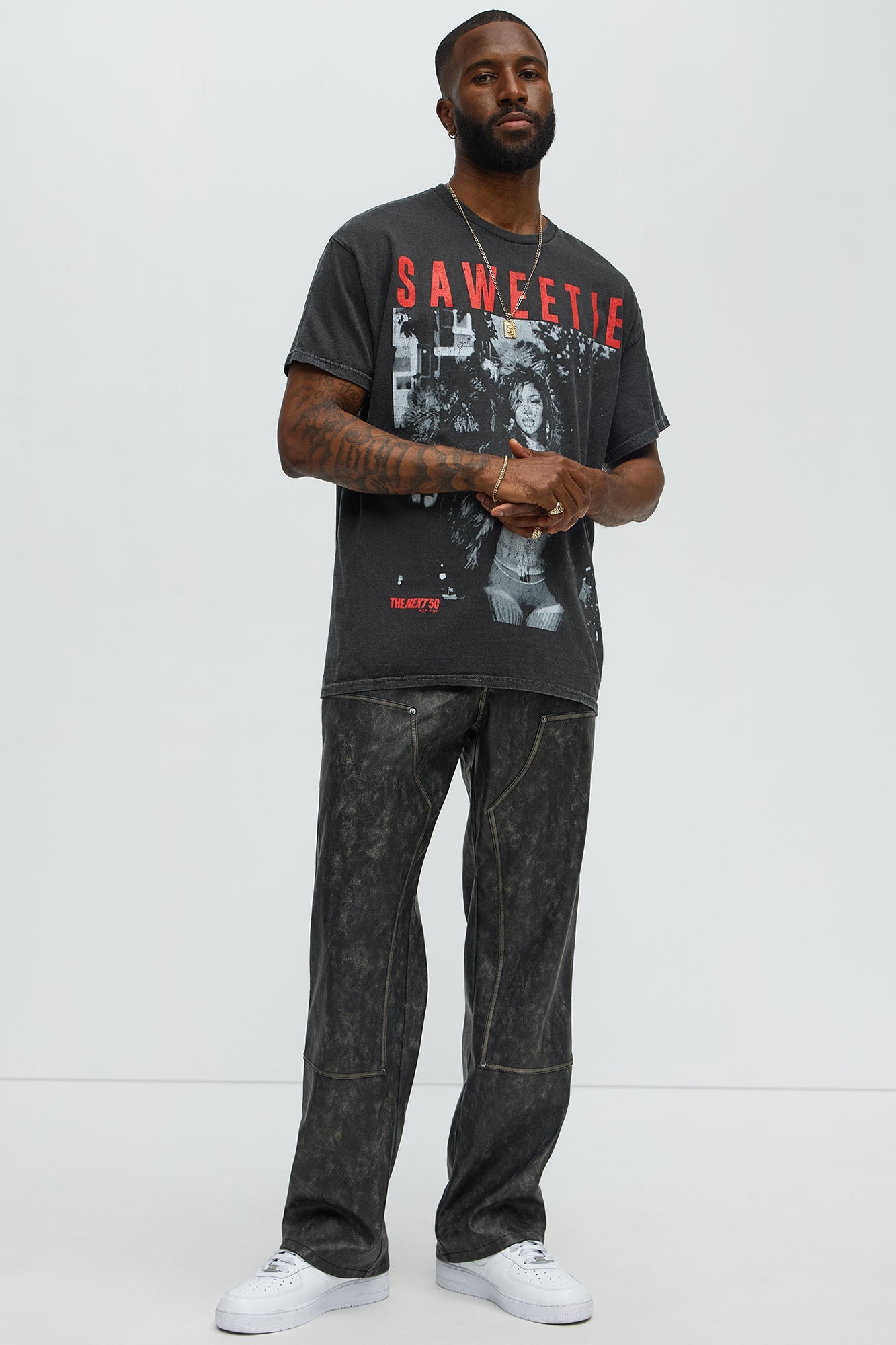 Saweetie My Type Short Sleeve Tee - Black