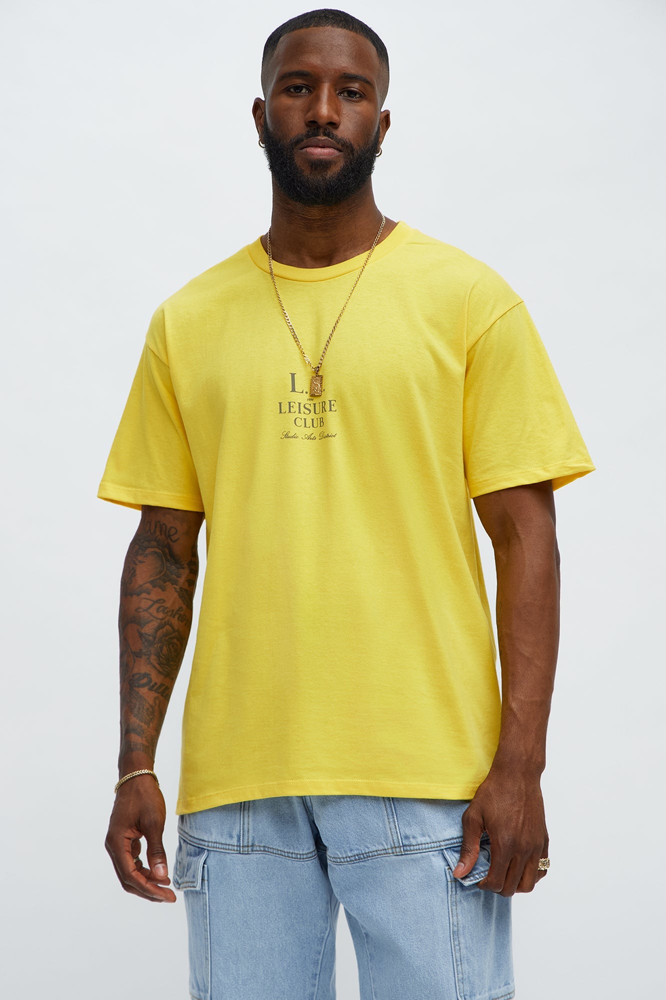 LA Leisure Club Short Sleeve Tee - Butter Yellow