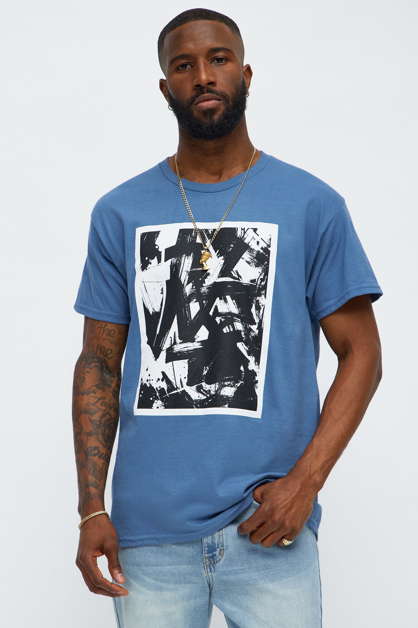 Technique Beats Power Short Sleeve Tee - Blue