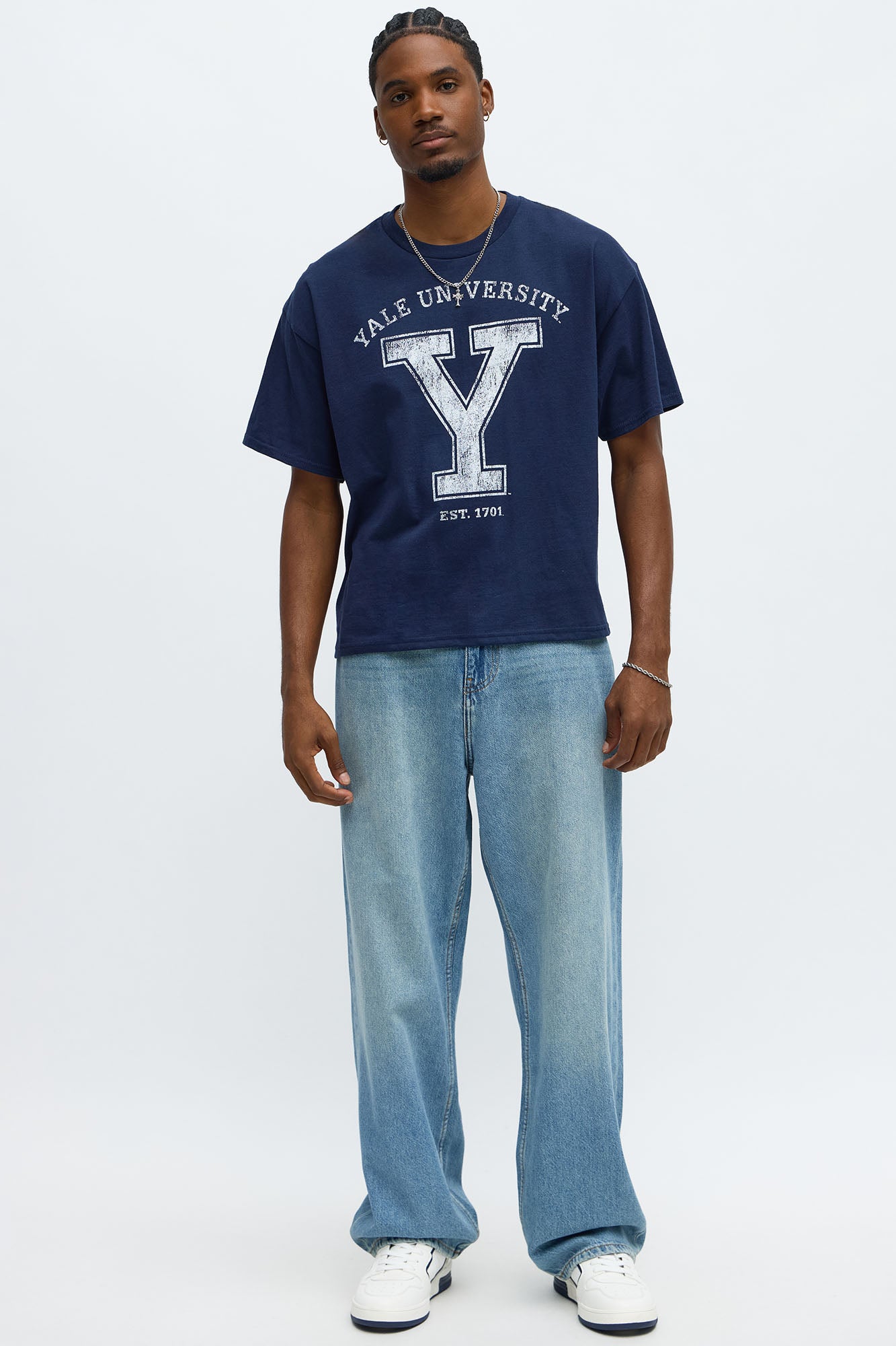 Yale University Boxy Short Sleeve Tee - Navy