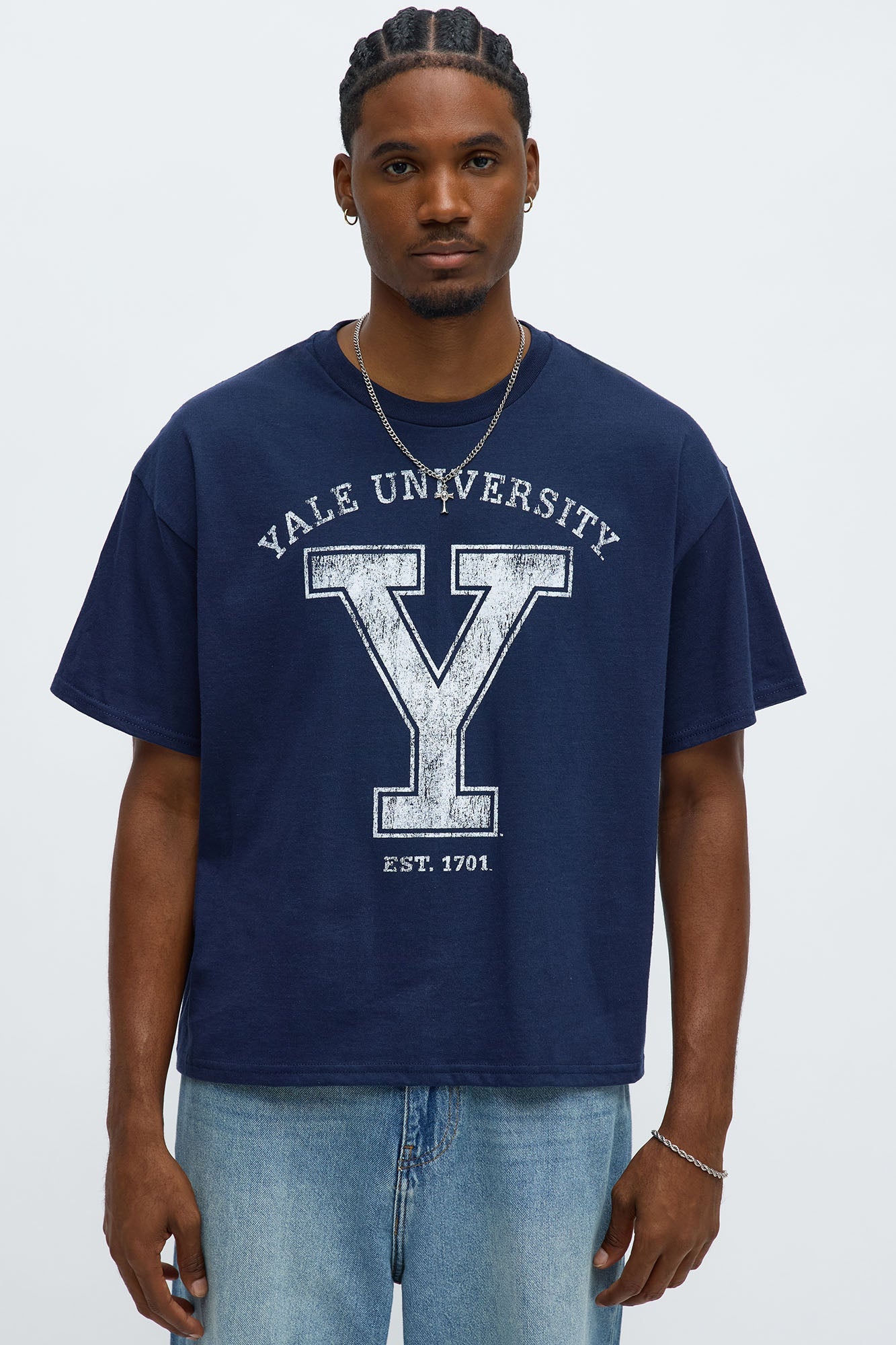 Yale University Boxy Short Sleeve Tee - Navy