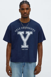Yale University Boxy Short Sleeve Tee - Navy