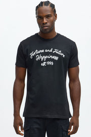 Fortune And Future Short Sleeve Tee - Black