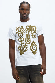 Oceanic Art Short Sleeve Tee - White