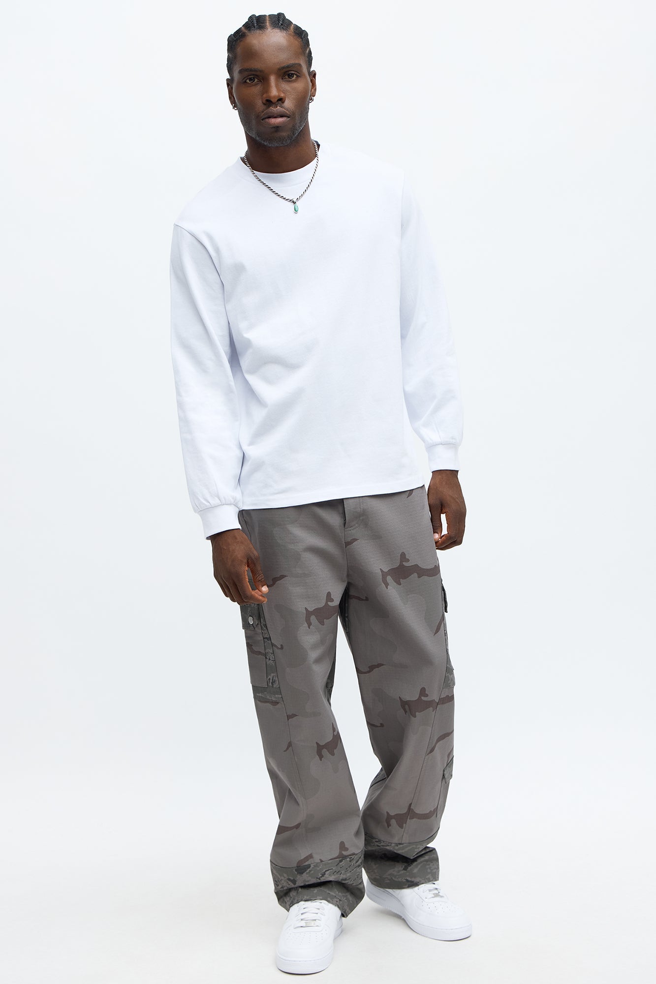 Oversized Heavyweight Long Sleeve Tee - White