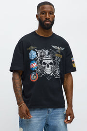 Airman Specialist Oversized Short Sleeve Tee - Black
