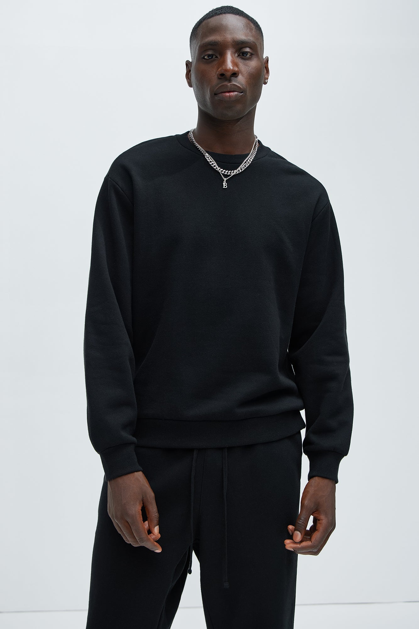 Tyson Crew Neck Sweatshirt - Black