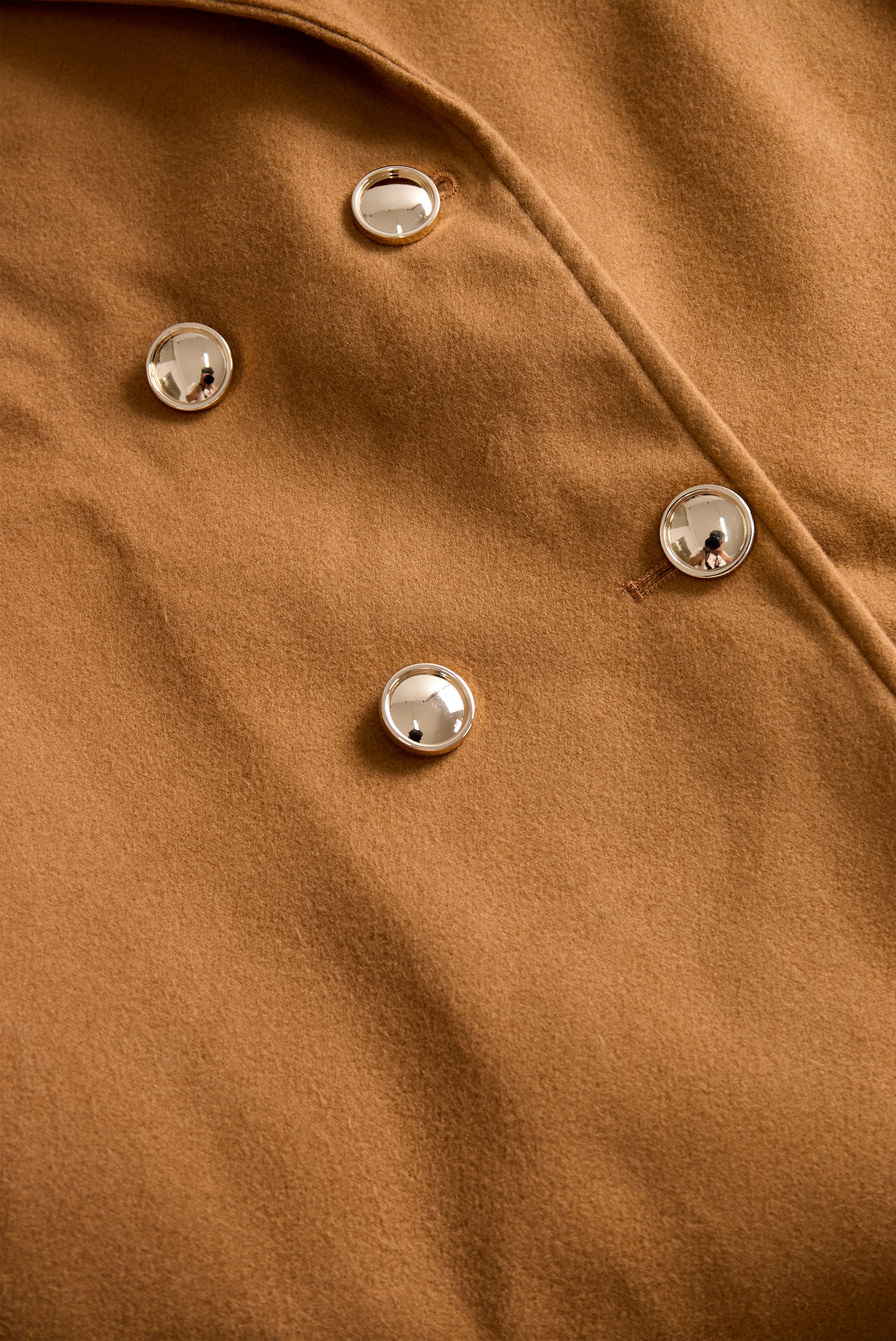 Daily Drop Mart Classic Camel Wool Belted Trench Coat 