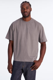 Boxy Premium Midweight Tee - Dark Grey