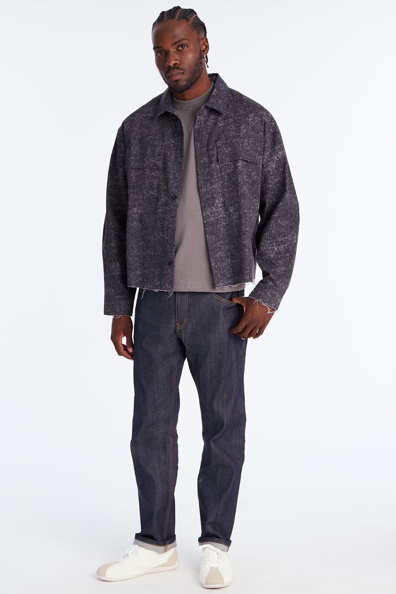 Boxy Premium Midweight Tee - Dark Grey