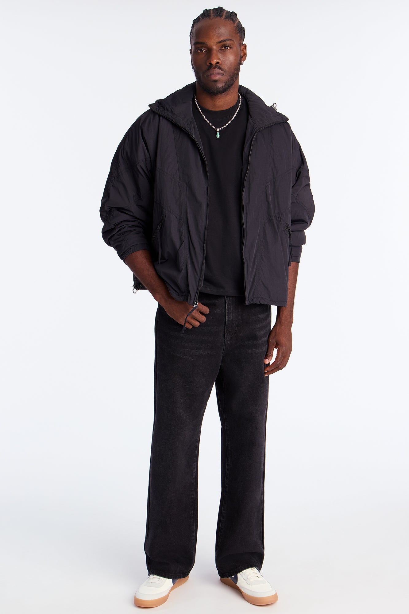 Boxy Premium Midweight Tee - Black