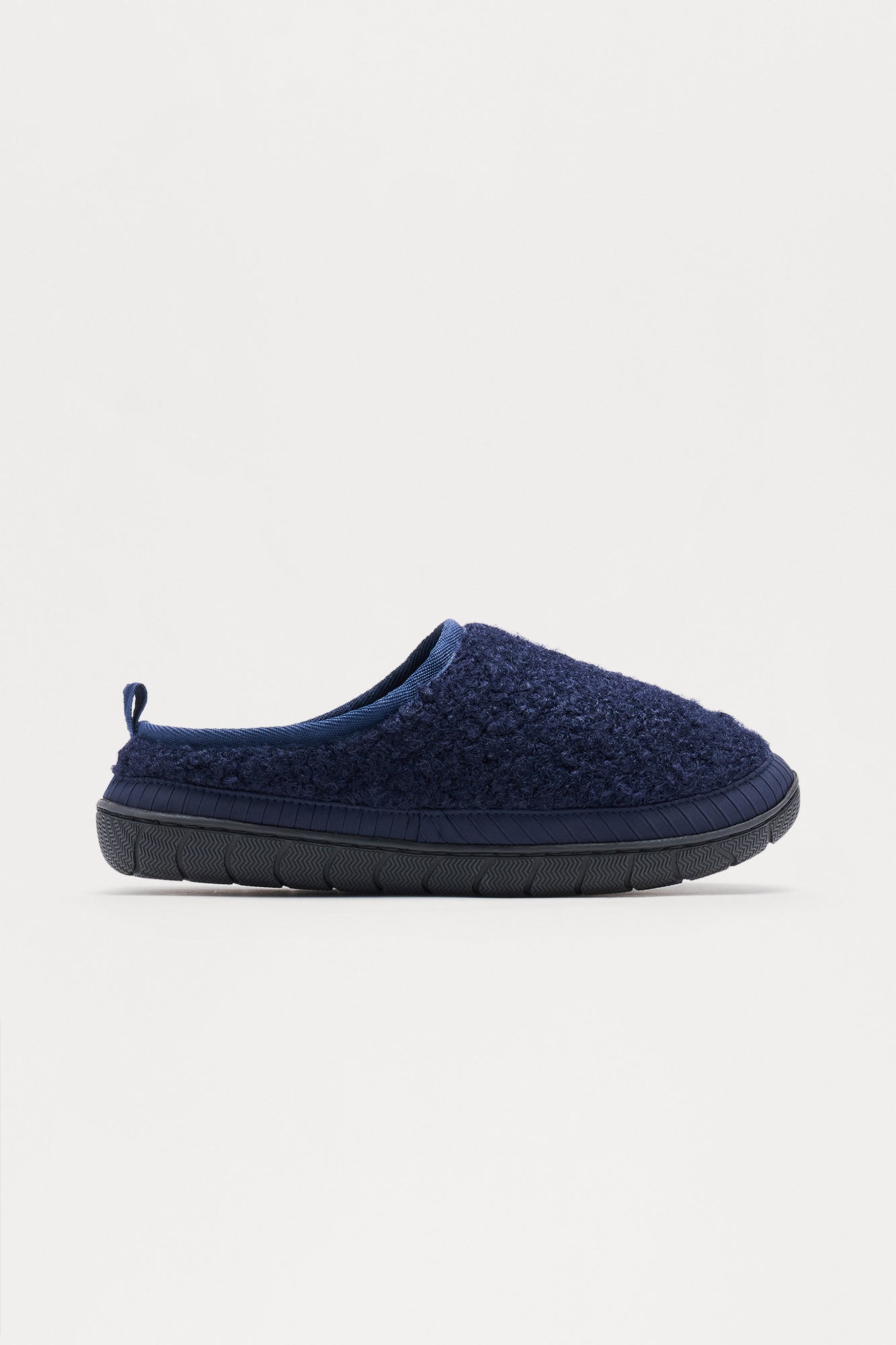 Lounge Textured Slipper - Navy