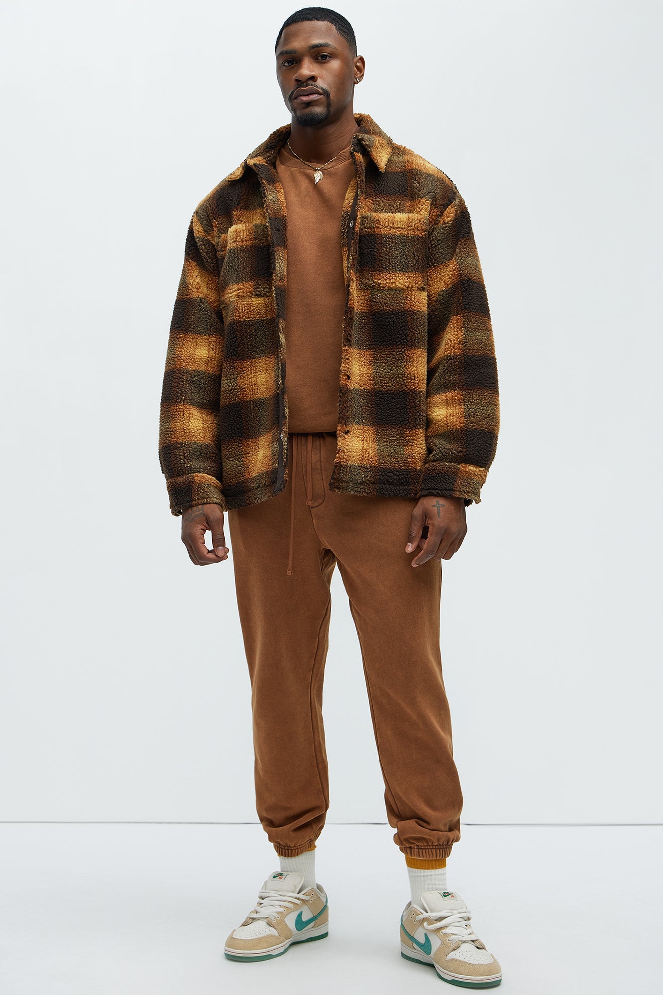 Tyson Heavy Wash Crewneck Sweatshirt - Dark Brown