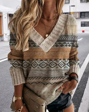 Lina V-Neck Sweater - For a Warm and Stylish Look