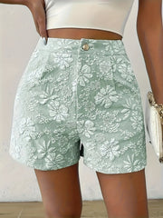 Elegant Jacquard Shorts for Women – Casual and Fashionable