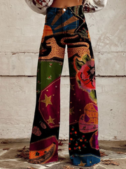 Luna Bohemian Denim Pants – For a Colorful and Creative Flair