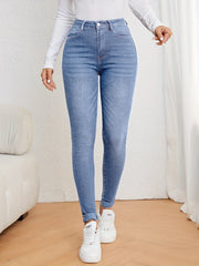 Casual Skinny Jeans for Women – Medium Stretch, Ideal for All Seasons
