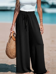 Breathable High-Waisted Wide Pants – Comfortable and Stylish for Casual Days