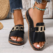 Ladies' Slippers with Double Buckle – Comfort for Every Summer Day