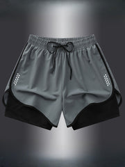 Geometric Sports Shorts for Women – Stylish and Breathable for Fitness and Running