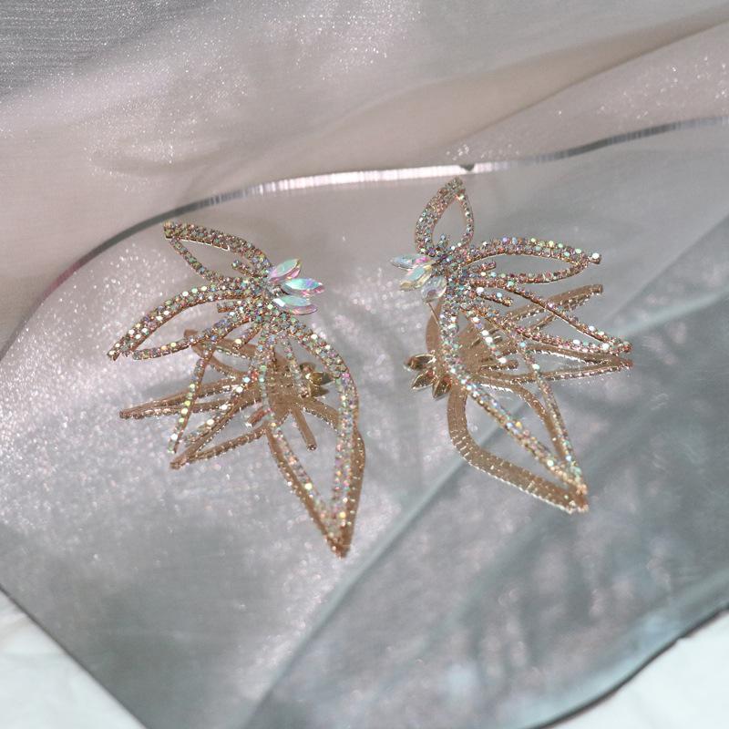 Daily Drop Mart Rhinestone Butterfly Drop Ear Cuff Earring 